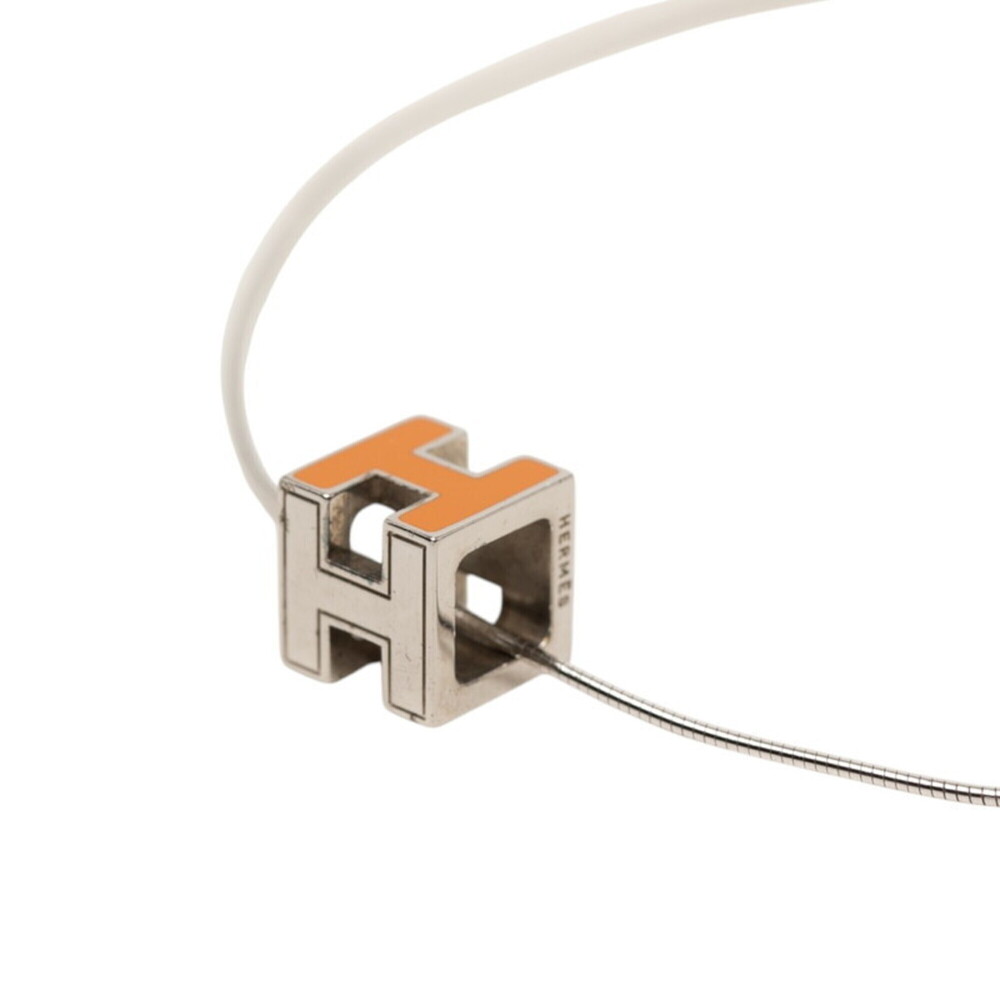 HERMES Silver Necklace
